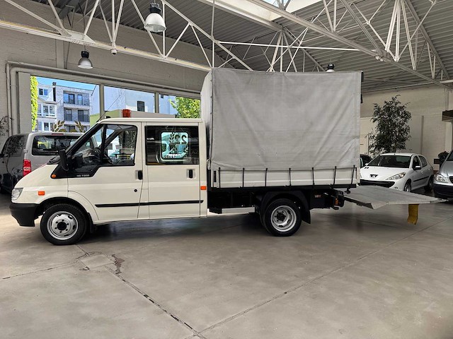2006 ford transit - !!!74.000km!!! - dubbele cabine - open laadbak - lift - afbeelding 15 van  22