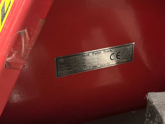 2006 hu-lift hydraulische palletwagen - afbeelding 6 van  6