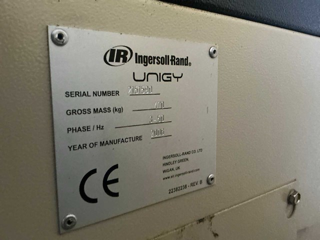 2006 ingersoll rand unigy schroefcompressor - afbeelding 8 van  10