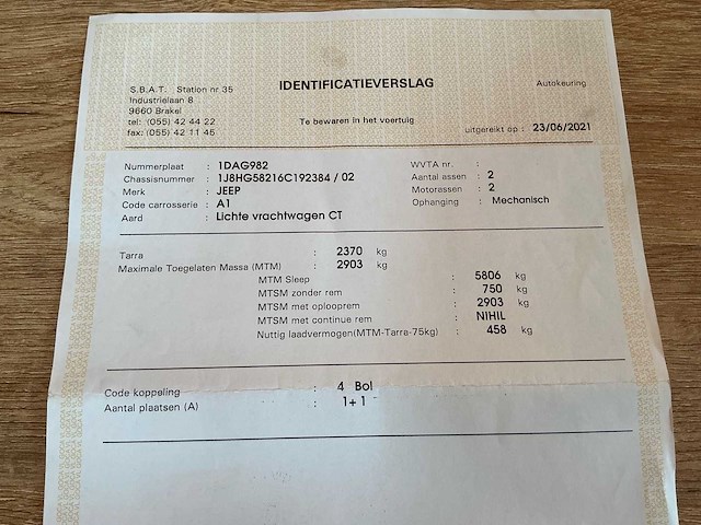 2006 jeep commander hg82 lichte vracht - afbeelding 42 van  49