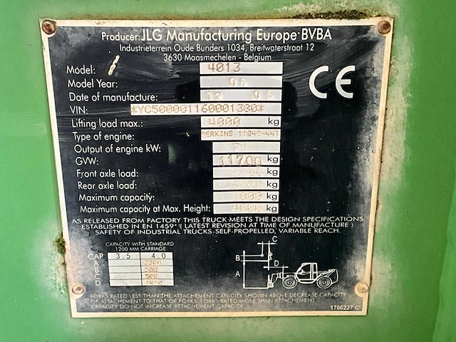 2006 jlg 4013 verreiker - afbeelding 12 van  24