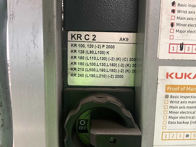 2006 kuka kr210 industriële robot met sturingskast - afbeelding 13 van  23