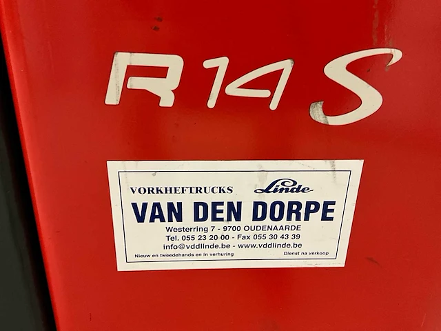 2006 linde r14s active reach truck - afbeelding 2 van  20