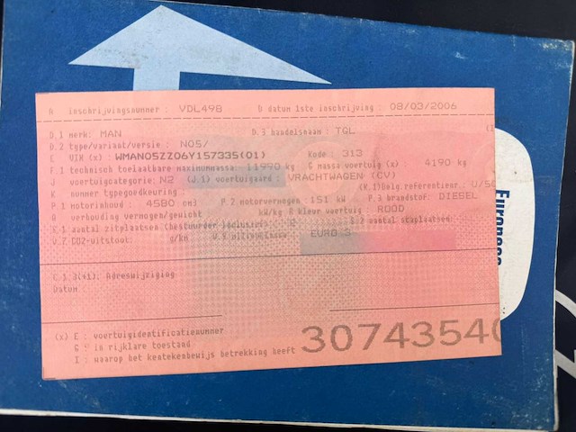 2006 man tgl vrachtwagen - afbeelding 15 van  23