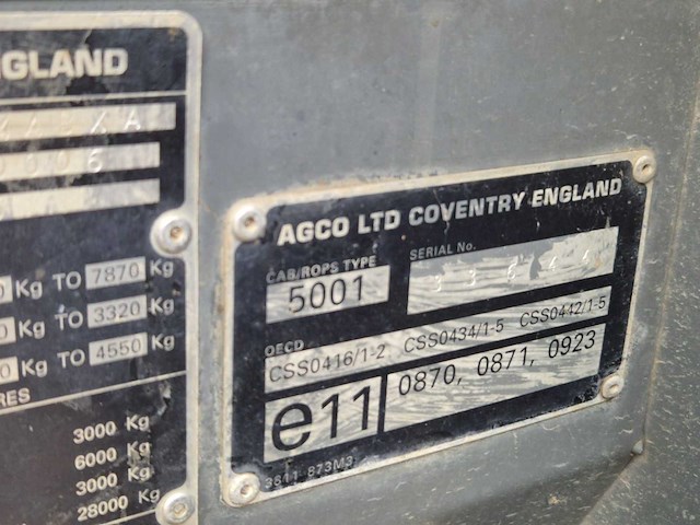 2006 massey ferguson 4235 bosbouwtractor - afbeelding 11 van  22