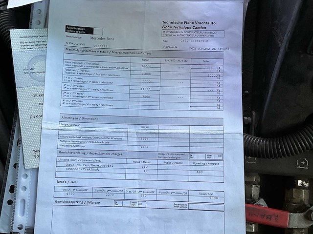 2006 mercedes actros beam s12000 veegwagen - afbeelding 33 van  40