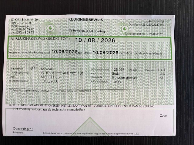 2006 mercedes-benz cls 320 personenauto - afbeelding 5 van  16