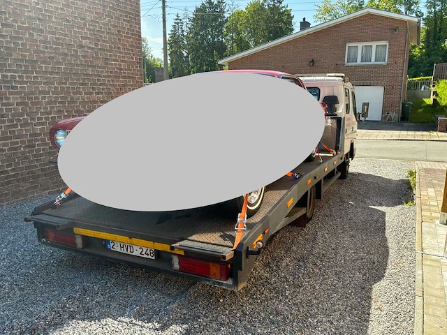 2006 mitsubishi canter fb83 / sleepwagen met platte laadbak - afbeelding 22 van  26