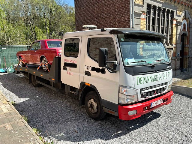 2006 mitsubishi canter fb83 / sleepwagen met platte laadbak - afbeelding 23 van  26
