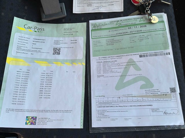 2006 mitsubishi canter fb83 / sleepwagen met platte laadbak - afbeelding 6 van  16