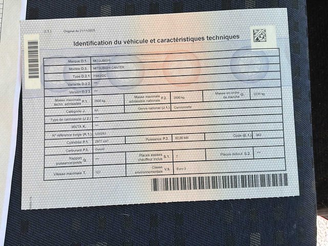 2006 mitsubishi canter fb83 / sleepwagen met platte laadbak - afbeelding 10 van  16