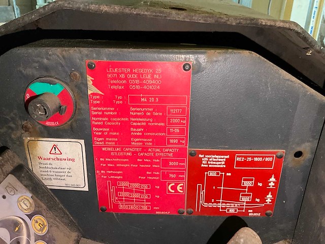 2006 moffet reach truck - afbeelding 3 van  11