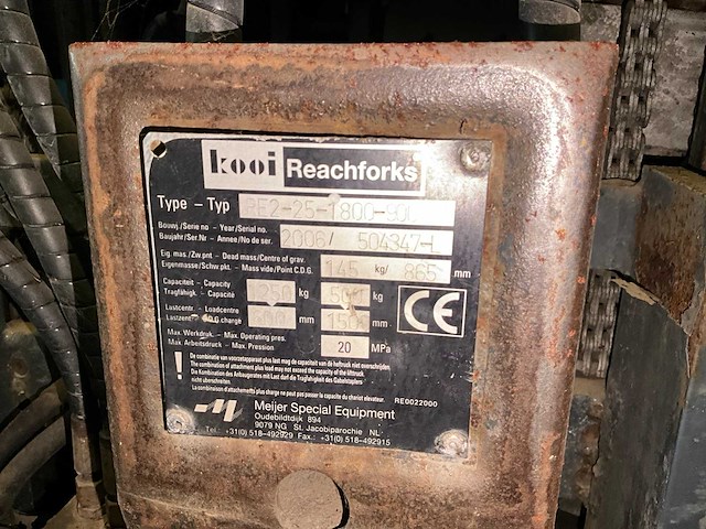 2006 moffet reach truck - afbeelding 7 van  11