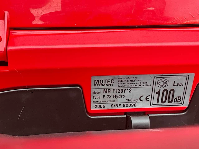 2006 motec mr f130 zitmaaier - afbeelding 5 van  9