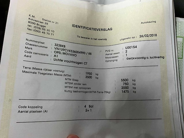 2006 opel movano lichte vrachtwagen - afbeelding 14 van  24