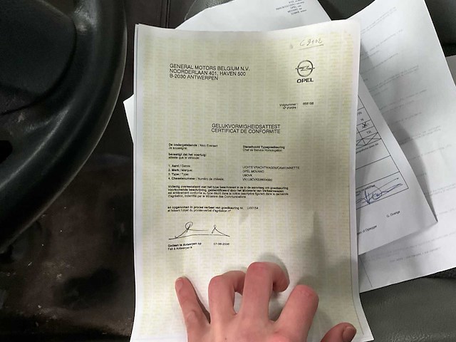 2006 opel movano lichte vrachtwagen - afbeelding 15 van  24