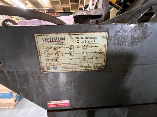 2006 optimum metal band saw cnc bandzaagmachines - afbeelding 4 van  6