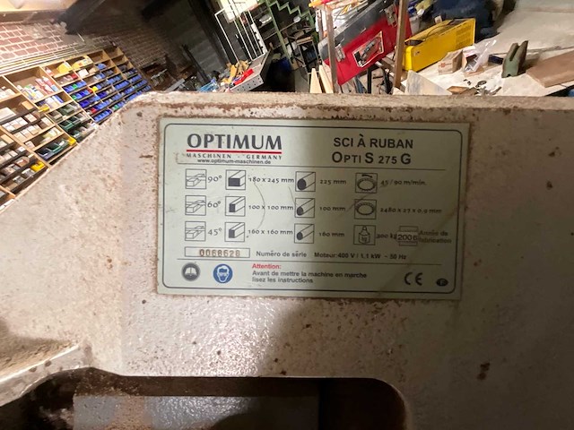 2006 optimum metal band saw cnc bandzaagmachines - afbeelding 5 van  6