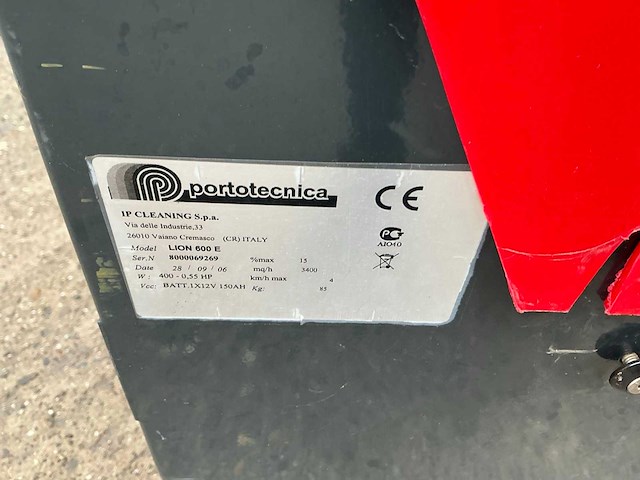 2006 portotecnica lion 600e elektrische borstelmachine - afbeelding 11 van  11