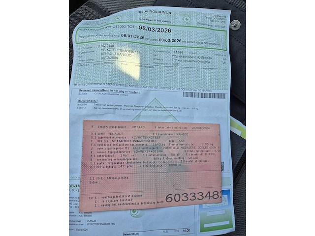 2006 renault kangoo personenauto - afbeelding 4 van  14