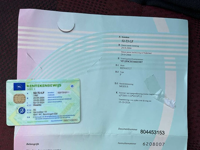 2006 renault modus personenauto - afbeelding 6 van  24