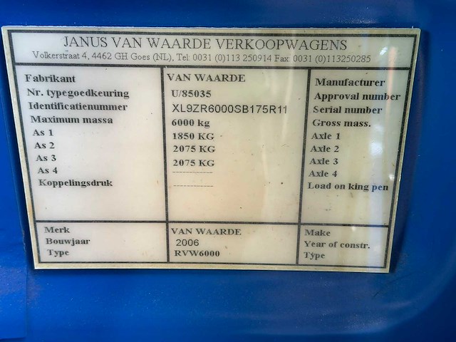 2006 renault van waarde rwv 6000 foodtruck marktwagen - afbeelding 21 van  39