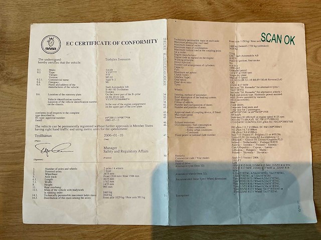 2006 saab 93 cabrio personenauto - afbeelding 24 van  34