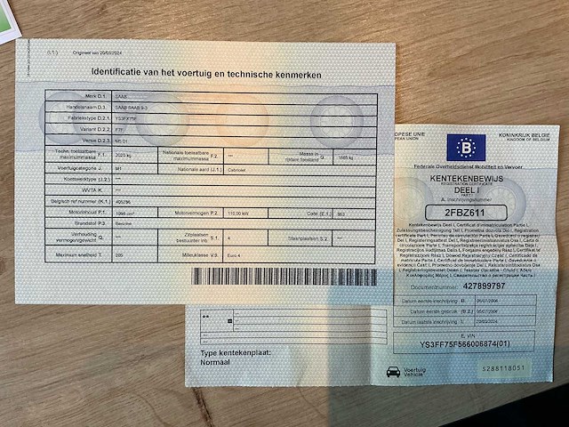 2006 saab 93 cabrio personenauto - afbeelding 25 van  34