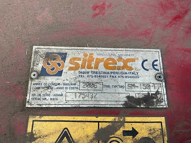 2006 sitrex sm-150-fp schotelmaaier - afbeelding 2 van  10