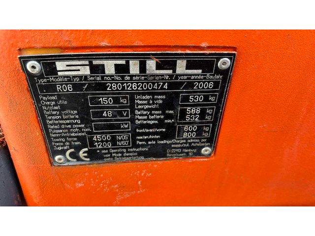 2006 still r06 industriële trekker compact - functioneel - afbeelding 3 van  11
