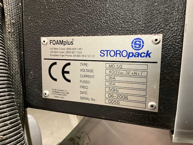 2006 storopack md50 foamplus foam verpakkingsmachines pu - afbeelding 6 van  8