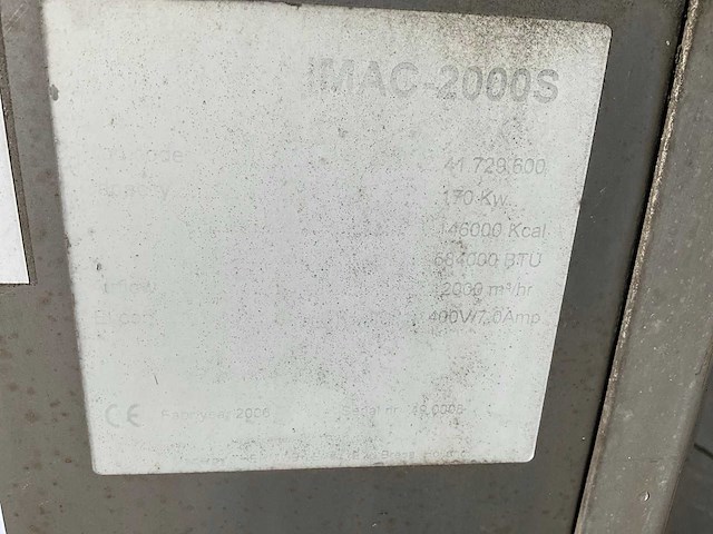 2006 thermobile imac-2000s heater rvs met rookgasafvoer - afbeelding 8 van  8