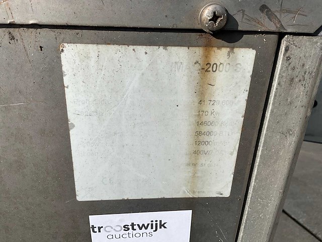 2006 thermobile imac-2000s heater rvs met rookgasafvoer - afbeelding 6 van  6