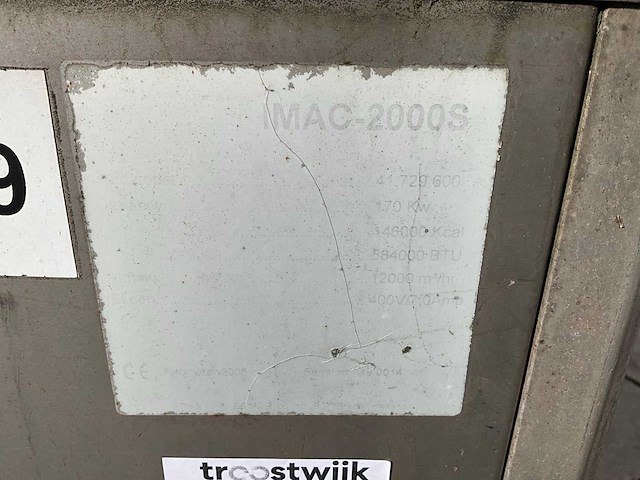 2006 thermobile imac-2000s heater rvs met rookgasafvoer - afbeelding 8 van  8