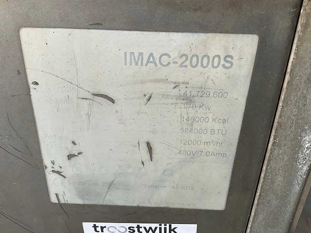 2006 thermobile imac-2000s heater rvs met rookgasafvoer - afbeelding 8 van  8