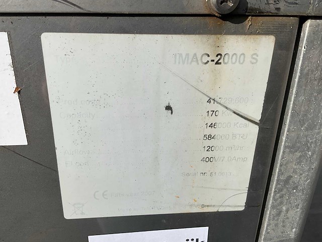 2006 thermobile imac-2000s heater rvs met rookgasafvoer - afbeelding 8 van  8