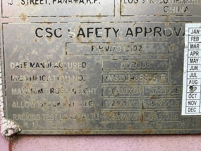 2006 tyc-18b 40ft zeecontainer met inhoud - afbeelding 2 van  6