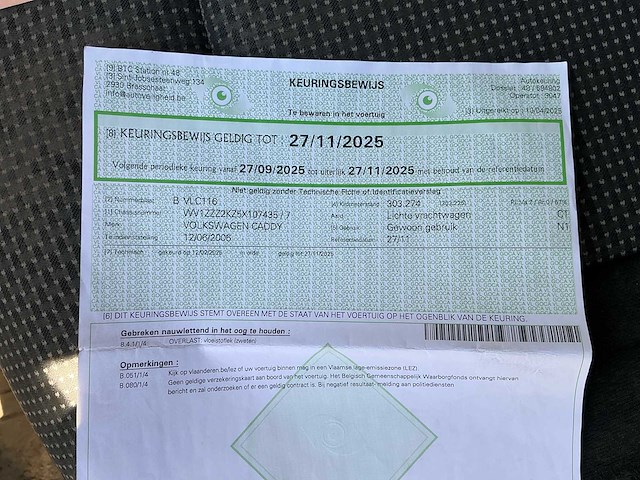2006 volkswagen caddy personenauto - afbeelding 11 van  20