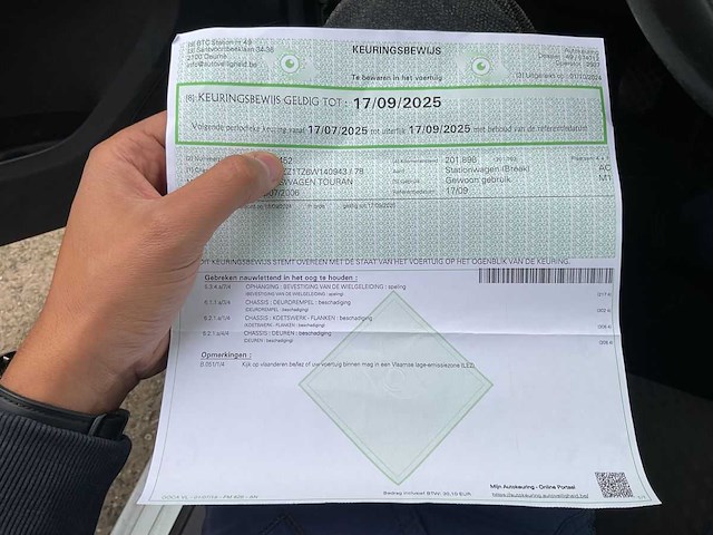 2006 volkswagen touran 1.9 tdi - airco - afbeelding 6 van  8