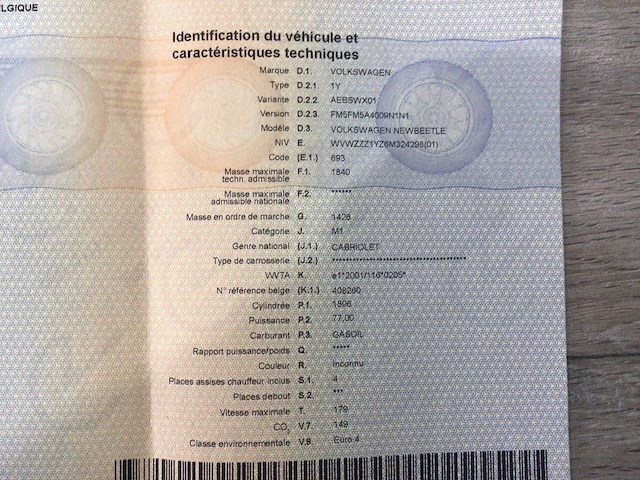 2006 vw nieuwe kever cabriolet auto - afbeelding 8 van  19