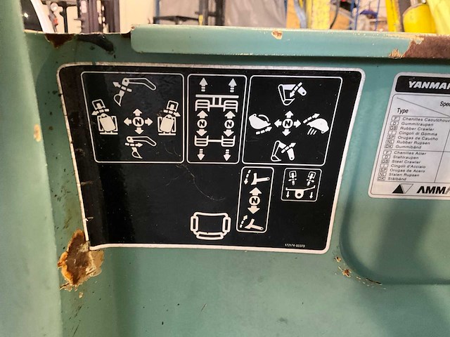 2006 yanmar b25v minigraver rupsen - afbeelding 11 van  18