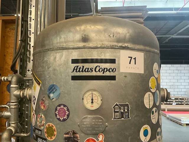 2007 atlas copco/siap 500l buffertank - afbeelding 1 van  3
