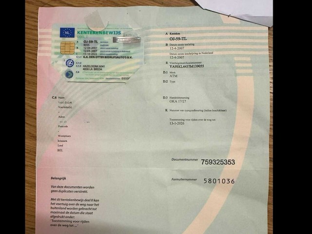 2007 atm oka 17/27 kipper oplegger (44t) - afbeelding 28 van  40