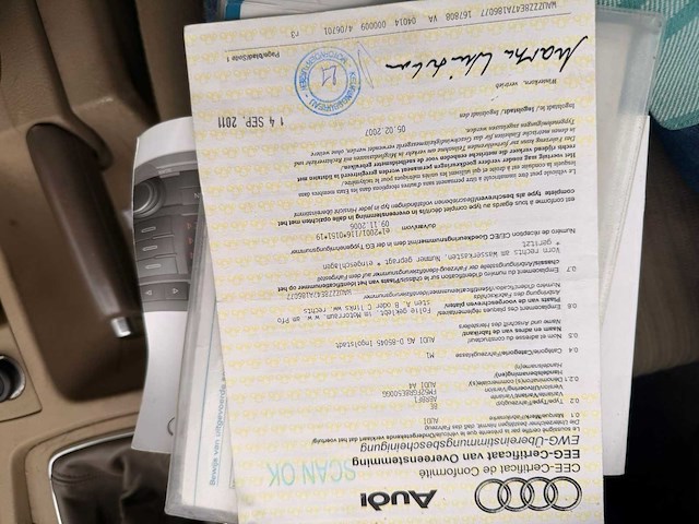 2007 audi a4 personenauto - afbeelding 1 van  6