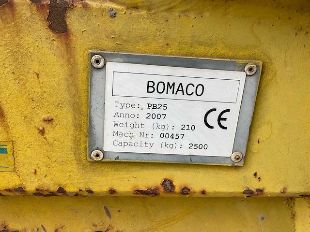 2007 bomaco pb25 pallethaak - afbeelding 6 van  6