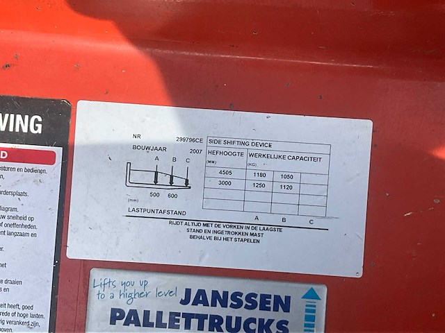 2007 bt c3e130r vorkheftruck - afbeelding 4 van  24