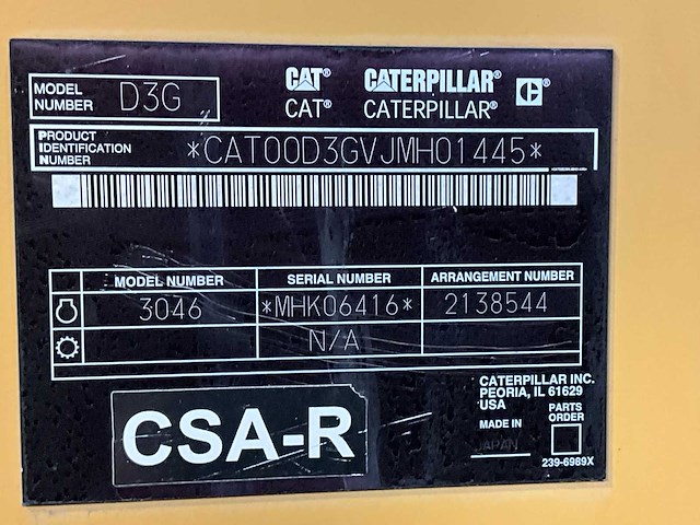 2007 caterpillar d3g xl - bulldozer - afbeelding 20 van  33