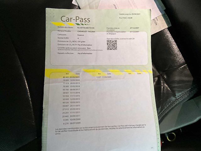 2007 chevrolet tacuma personenauto - afbeelding 9 van  23