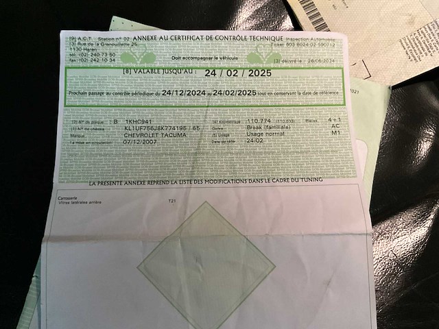 2007 chevrolet tacuma personenauto - afbeelding 10 van  23