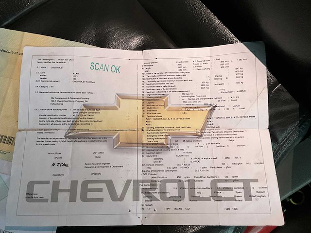 2007 chevrolet tacuma personenauto - afbeelding 14 van  23
